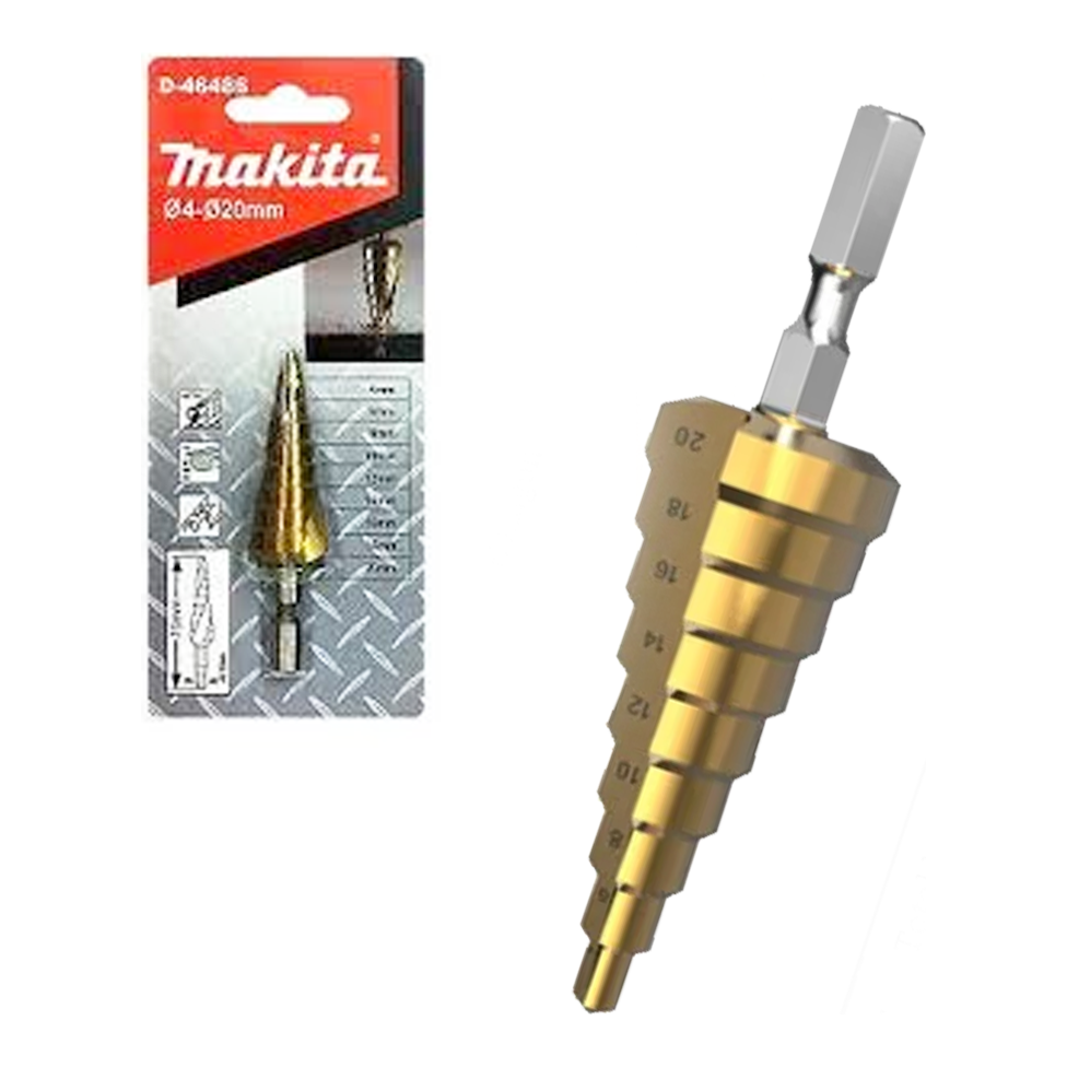 Makita D-46442 Step Drill Bit 1/4 Makita D-46442 Step Drill Bit 1/4